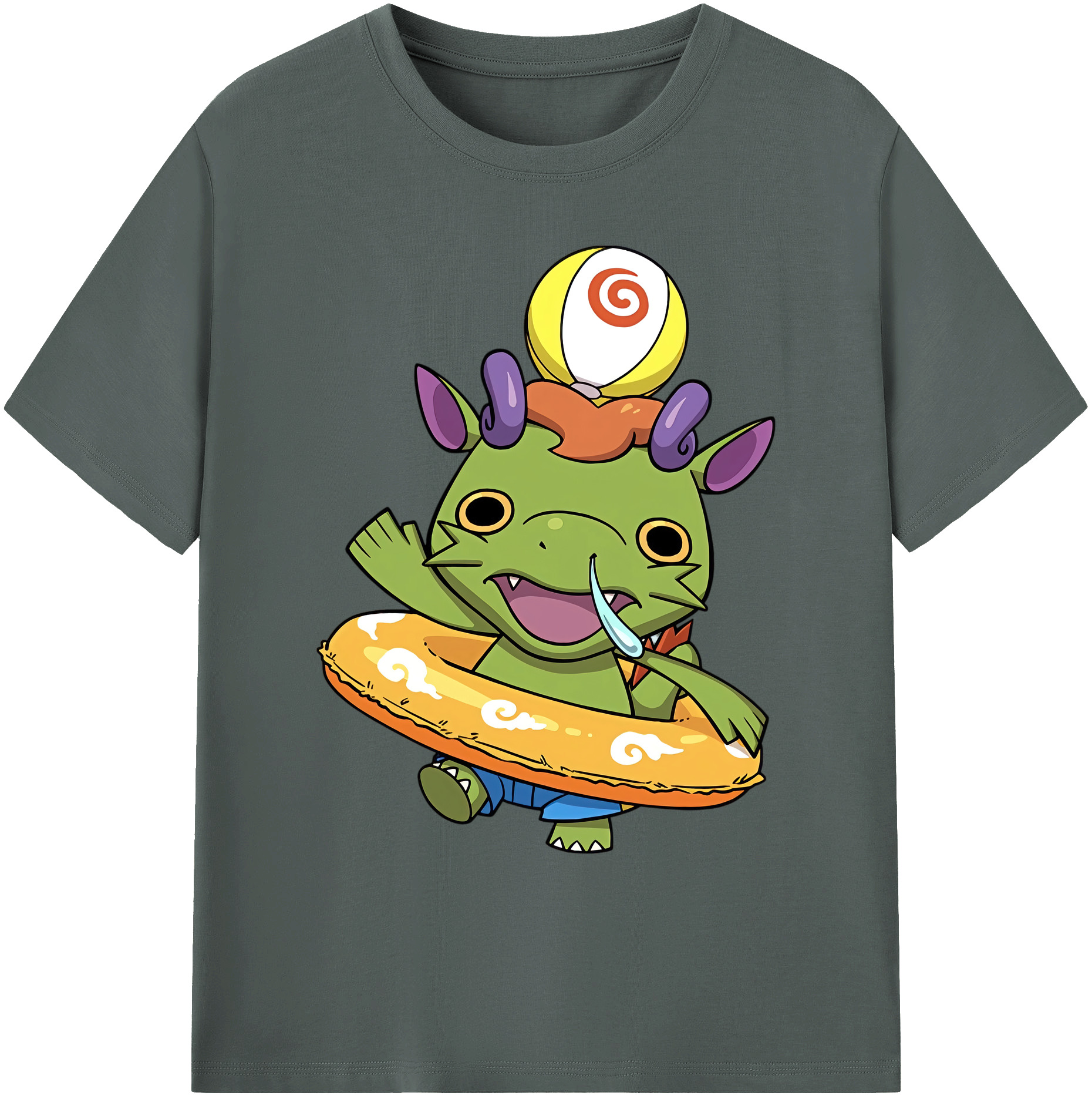 （画像用） 妖怪ウォッチ Yo-kai Watch 綿100％ メンズ半袖Tシャツ｜肌触りやわらか＆通気性